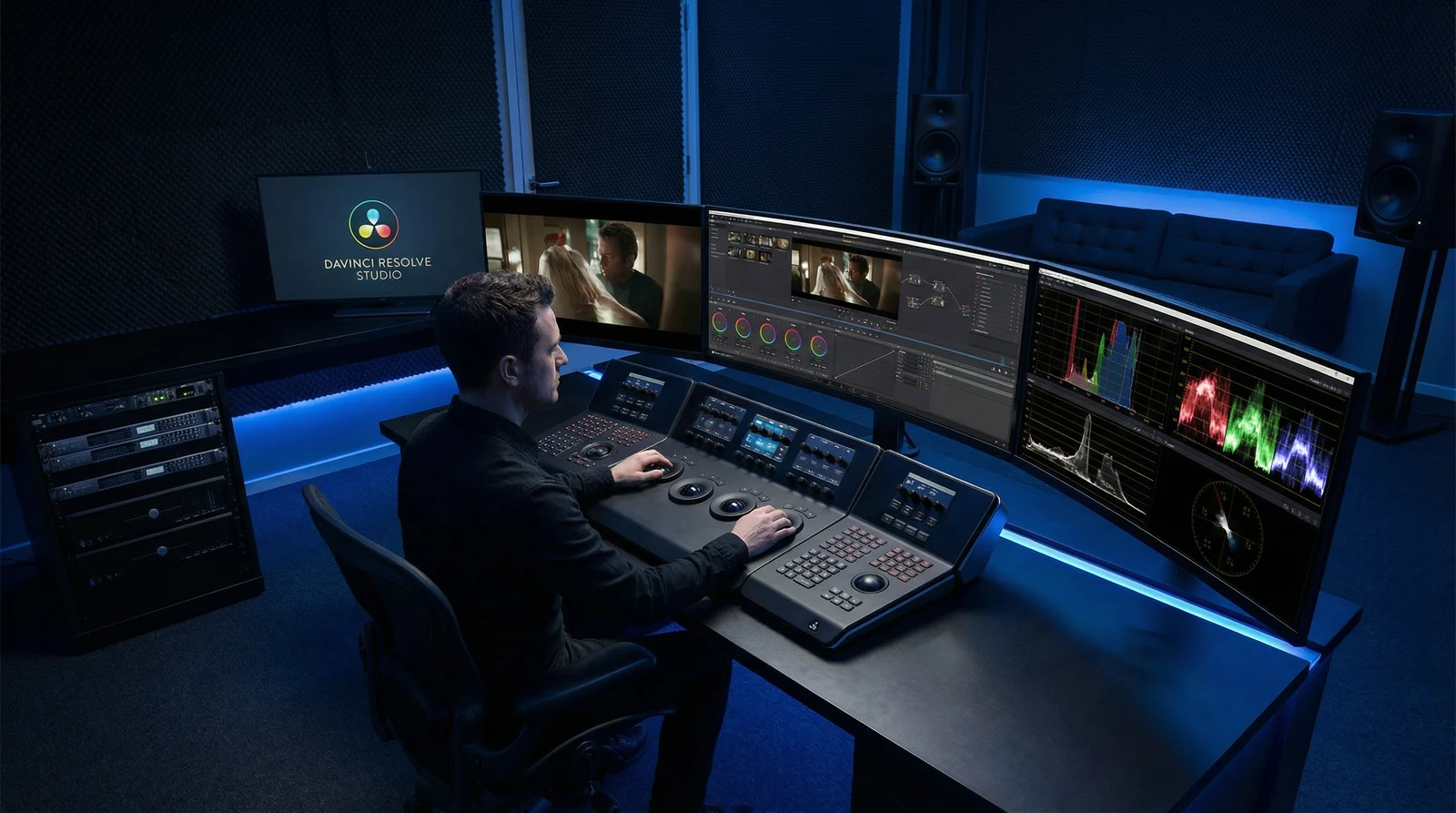 看片专业调色后期制作室